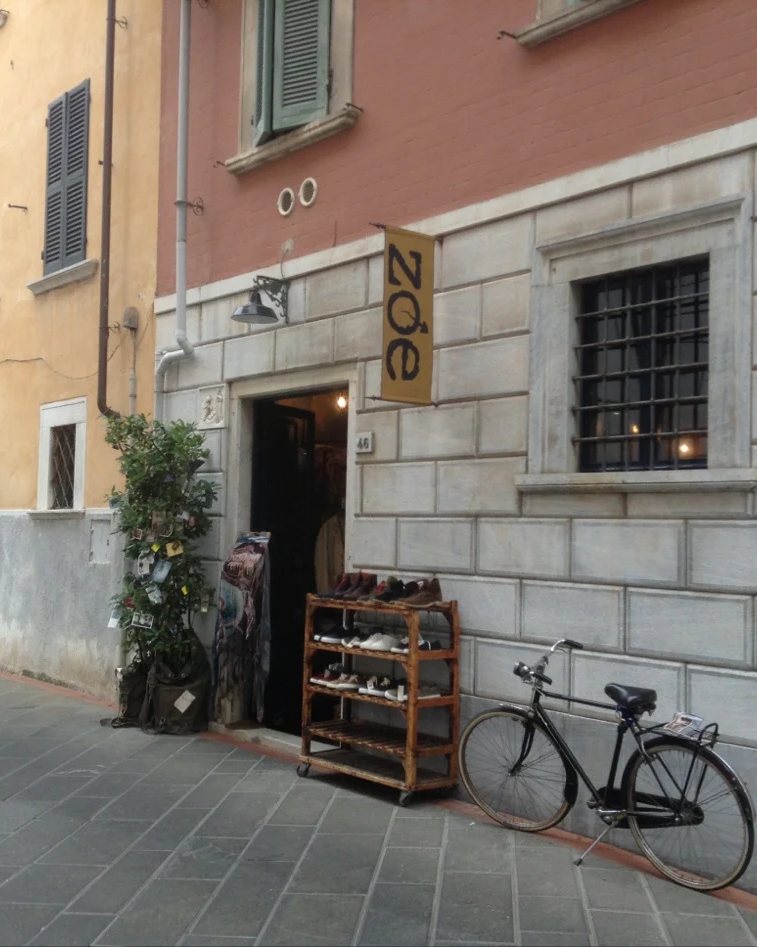 Zoe Boutique in the historic centre of Pietrasanta.