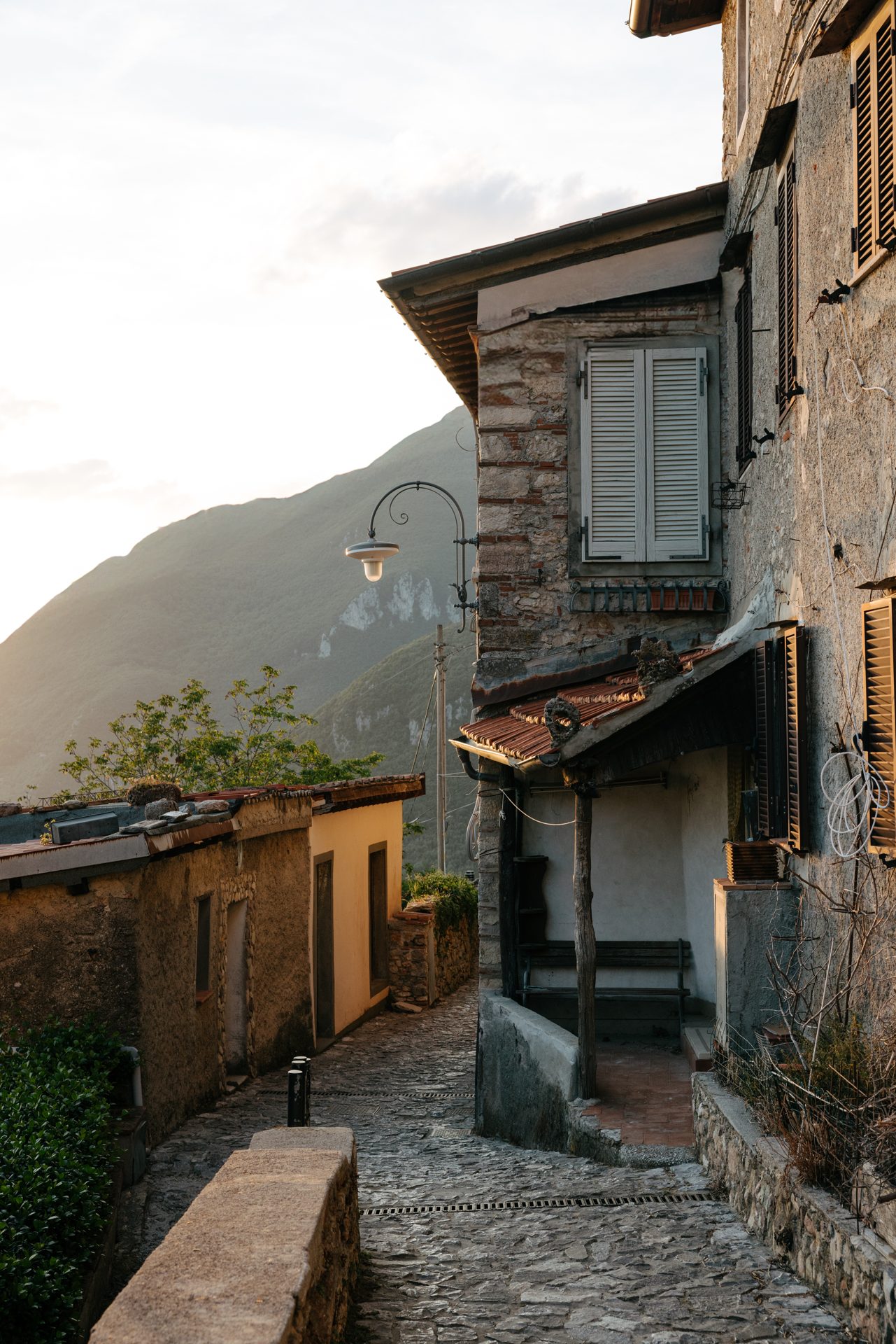 Stone streets of Metato village